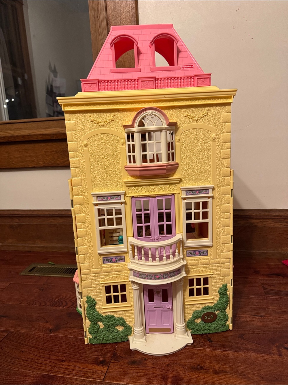 Fisher Price Loving Family Grand Mansion Twin Time Folding Doll House